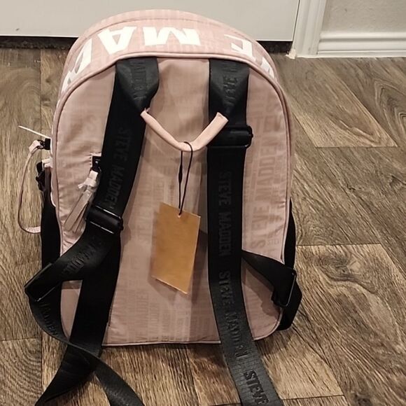 Steve Madden BForce Logo Backpack- Pink